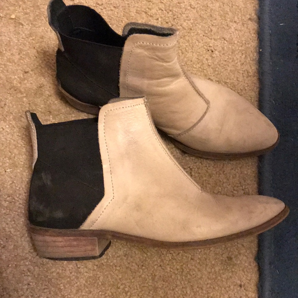 Leather booties